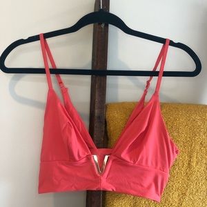Victoria’s Secret Bralette Coral Pink Deep V